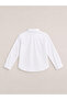 Girls White Cotton Blend Long Sleeve School Blouse - 3