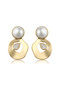 Faux Pearl Dangle Earrings - 3