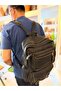 Tuvita Collection Handmade Real Leather Men's Backpack Multi-Pocket-Black - 3