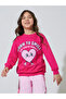 Girl Pink Front and Back Print Oversized Sweatshirt - 3