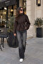 Women's Stand Collar Belted Short Trench Coat - 2