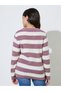 Teen Girls Multi-Color Striped Regular Fit Knit Sweater - 5