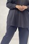 67075 Plus Size Skirt with Piece Detail Modal Trousers Set - Anthracite - 2