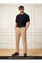 Men Classic Fit Brown Trousers