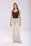 Women's Terry Fabric U-Neck Strappy Basic T-Shirt - 2