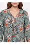 Green Tropical Floral Maxi Nightdress - 5