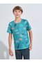 Teen Boys All Over Graphic Print long Sleeves T-Shirt and Cuffed Pants Pyjama Set - 2