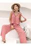 Multi-Patterned Crop Top and Wide-Leg Trousers Co-Ord Set - 3