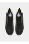 Black Quilted EVA Sneakers with Gold Accents - 5