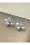 Faux Pearl Stud Earrings