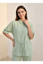 UTILITY STYLE TOP WITH RUCHING DETAIL