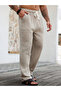 Men Beige Comfort Cotton Pants - 4