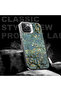 Samsung Galaxy A03/A04E/A04 Compatible Retro Oil Painting Apricot Blossom Pattern Case, Full Lens Protection - 4
