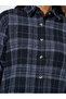 Black Checked Long Sleeves Oversized Shirt - 4