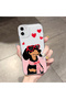 iPhone 11 Compatible Transparent Silicone Case Cute Dachshund Dog Pattern with Heart Glasses Camera Protected Anti-Shock - 2