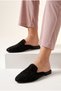 Women's Shiny Stone Detailed, Pointed, Closed-Toe House Slippers - 5