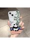 iPhone 13 Compatible Camera Protected Anti-Shock Aesthetic Print Patterned Transparent Silicone Case - 2