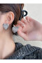 Embellished Heart Stud Earrings - 3