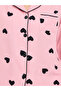 Pink Heart Print Long Sleeve Pyjama Set - 3
