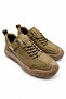 Khaki 100% Leather Men's Casual Sports Shoes |   Eva Sole Full Mold |   Smart Lace-Up Full Orthopedic |   Modern Casual Men's Sneaker Shoe Model for Comfortable and Comfortable Daily Use |   City Style Daily - 2