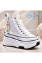 26K336 Filled Heel Patent Leather Boots - 2