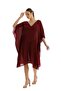 Burgundy Linen Dress El.5115-26 - 3