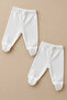 2-Piece 100% Organic Cotton Baby Bottom Pajamas with Booties