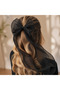 Women's and Girls' Long Tulle Organza Large Bow Clip Ribbon Hair Clip