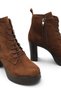 Celeste Mina Women's Heeled Boots 00122510 Brown Suede - 5