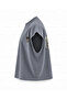 Shadow Boxing Printed Boxy Oversize Sleeveless T-Shirt - Anthracite - 3