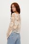 Women's Lace Pattern Openwork Sweater - Cream Standard (36-42 Compatible) - 2