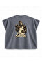 Pump Training Printed Boxy Oversize Sleeveless Fitness T-Shirt - Anthracite - 2