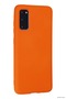 Spt-Gld Newface Galaxy S20 Case Nano Inside Velvet Silicone (131749) - Orange - 3