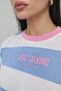 Women's Striped Long Sleeve T-Shirt Less Talking Printed Blue White – 100% Cotton - 8