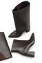 Larissa Diva Women's Pointed Toe Heeled Boots 00127012 Brown Skin - 4
