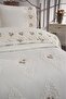 Embroidered Chenille 3 Piece Double Bedspread - 4