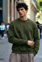 Men's Medium Soft Khaki Sweatshirt - 3