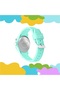Round Stylish Analog Watch for Kids 7 Multicolor LED Lights Rotating Bezel 30M Water Resistant -Green - 2