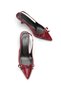 Talitha Fia Women's Pointed Toe Open Back Thin Heeled Shoes 0012300 - 5