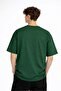 Bear - Printed Premium Fabric Oversize Unisex T-Shirt Khaki - 4