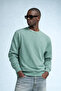 Men's Embroidered Shiny Çağla Sweatshirt