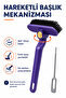 Sliding Door and Window Track Brush with Tweezers and Rotating Head for Narrow Spaces Home Cleaning and Maintenance Tool - 5