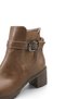 Stella Flora Women's Heeled Boots 0012735 Mink Skin - 7