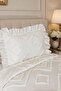 Ruffle Samira 2 Piece Single Pique Set Cream - 3