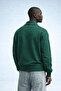 Men's Winter Knitted Collar Khaki Sweatshirt - 6