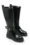 Vega Gala Women's Boots 0012366 Black Wrinkled Patent Leather
