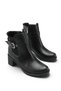 Stella Flora Women's Heeled Boots 0012735 Black Skin - 3