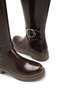 Vega Gala Women's Boots 0012366 Brown Wrinkled Patent Leather - 5