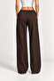 Women's Slim Waist Elastic Low Waist Wide Leg Sweatpants Al-22182 - 3