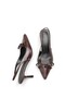 Talitha Fia Women's Pointed Toe Open Back Thin Heeled Shoes 0012300 - 4